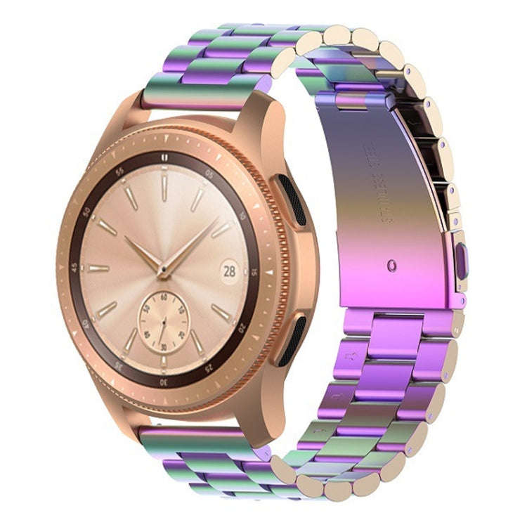 For Huawei GT2/GT/Samsung Galaxy Watch 46mm R800/Samsung Gear S3 22mm 3-Beads Stainless Steel Wat...