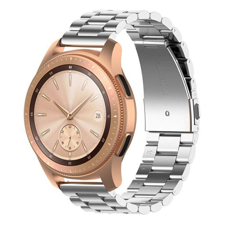 For Huawei GT2/GT/Samsung Galaxy Watch 46mm R800/Samsung Gear S3 22mm 3-Beads Stainless Steel Wat...