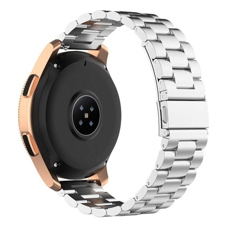 For Huawei GT2/GT/Samsung Galaxy Watch 46mm R800/Samsung Gear S3 22mm 3-Beads Stainless Steel Wat...
