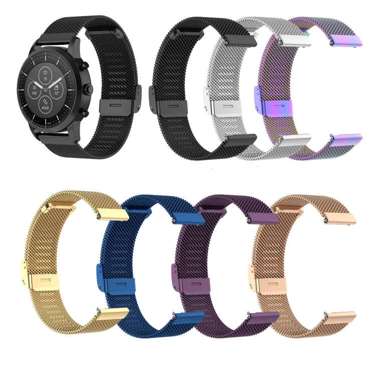For Huawei GT/GT2 46mm/ Galaxy Watch 46mm/ Fossil Fossil Gen 5 Carlyle 46mm 22mm Stainless Steel ...