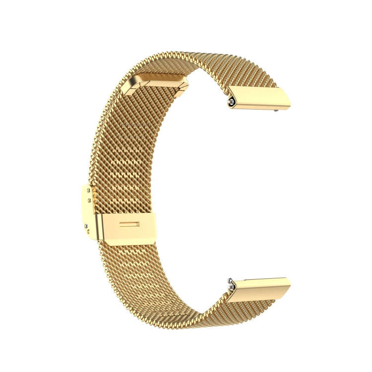 For Huawei GT2 42mm / Galaxy Watch 42mm /Galaxy Active2 20mm Stainless Steel Mesh Watch Band(Gold)