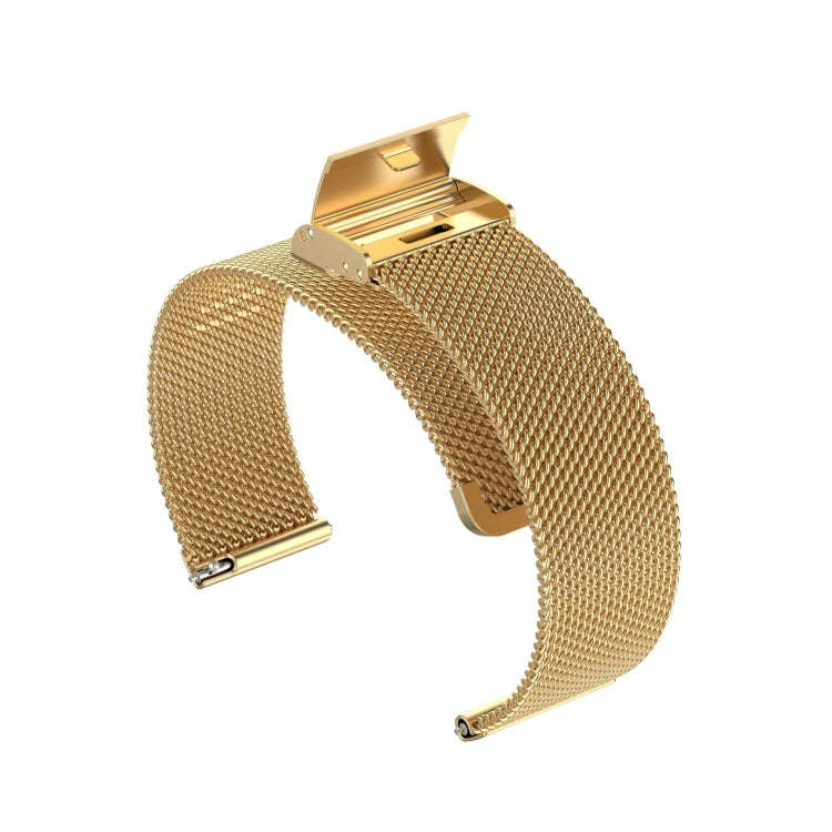 For Huawei GT2 42mm / Galaxy Watch 42mm /Galaxy Active2 20mm Stainless Steel Mesh Watch Band(Gold)