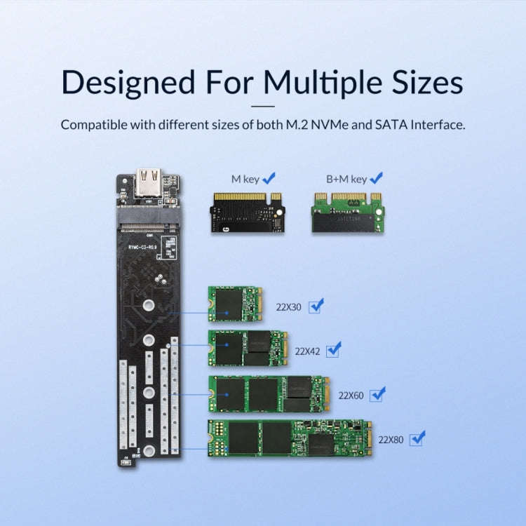 ORICO M2PJM-C3 M.2 SSD Dual Protocol Hard Disk Case