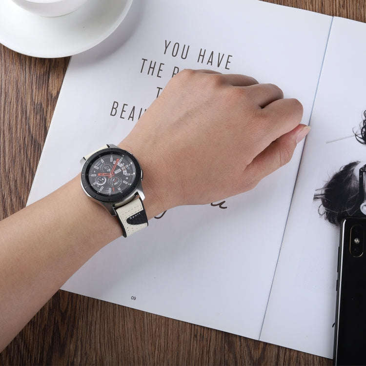 22mm For Huawei Watch GT2e / GT2 46mm Silicone Skin Carbon Fiber Watch Band(White)