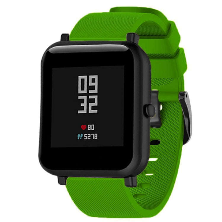 20mm For Huami Amazfit GTS / Samsung Galaxy Watch Active 2 / Gear Sport Silicone Watch Band(Army ...