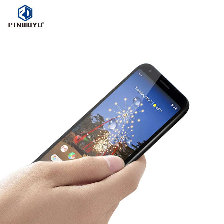 PINWUYO 9H 2.5D Full Glue Tempered Glass Film for Google Pixel 3a XL