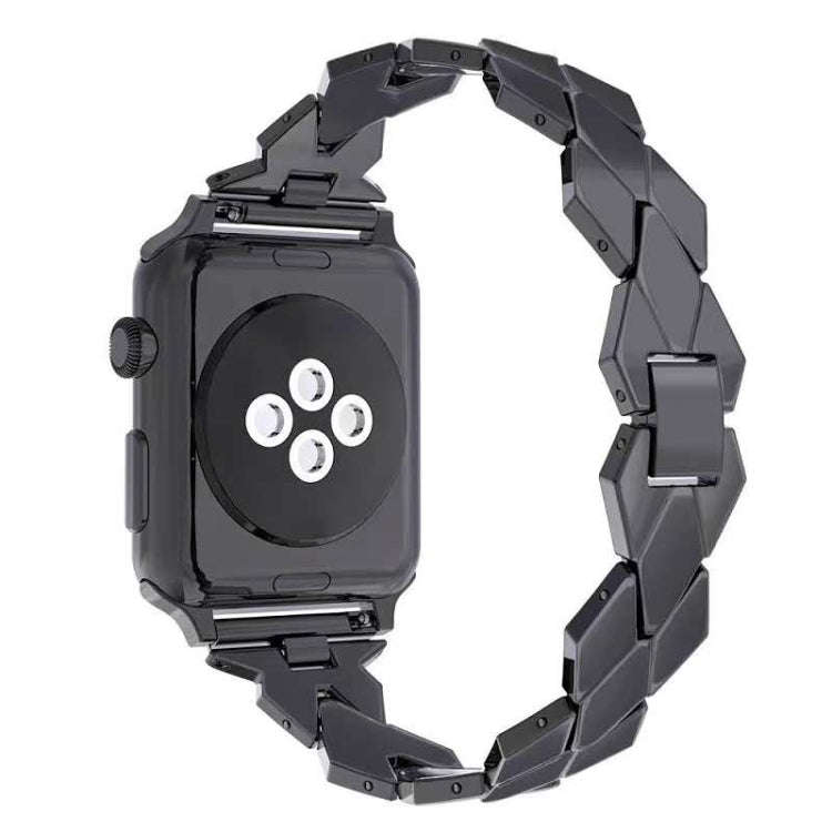 For Apple Watch Series 7 45mm / 6 & SE & 5 & 4 44mm / 3 & 2 & 1 42mm Diamond Stainless Steel Watc...