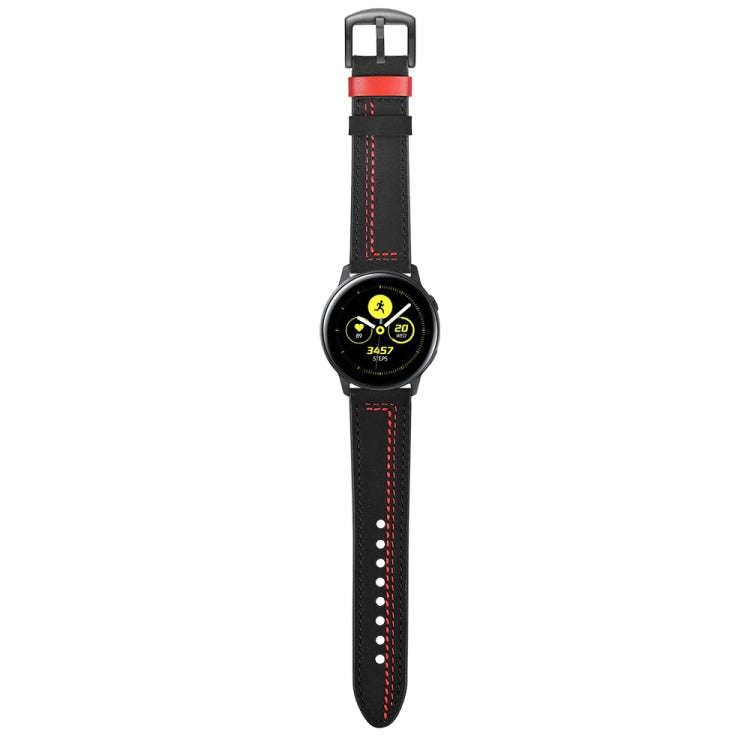 22mm For Huawei Watch GT2e / GT2 46mm Zigzag Leather Watch Band(Black)