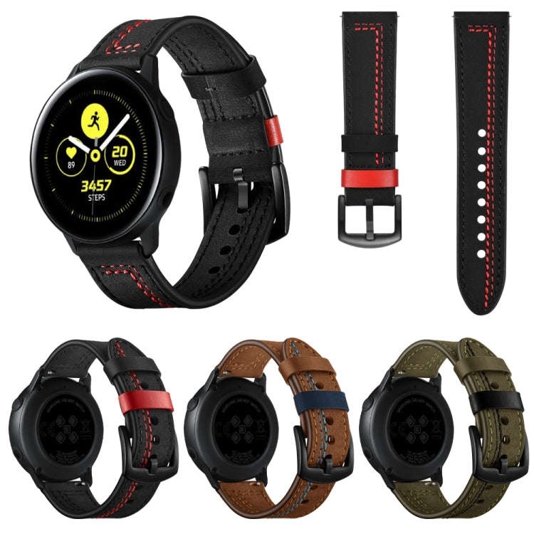22mm For Huawei Watch GT2e / GT2 46mm Zigzag Leather Watch Band(Brown)