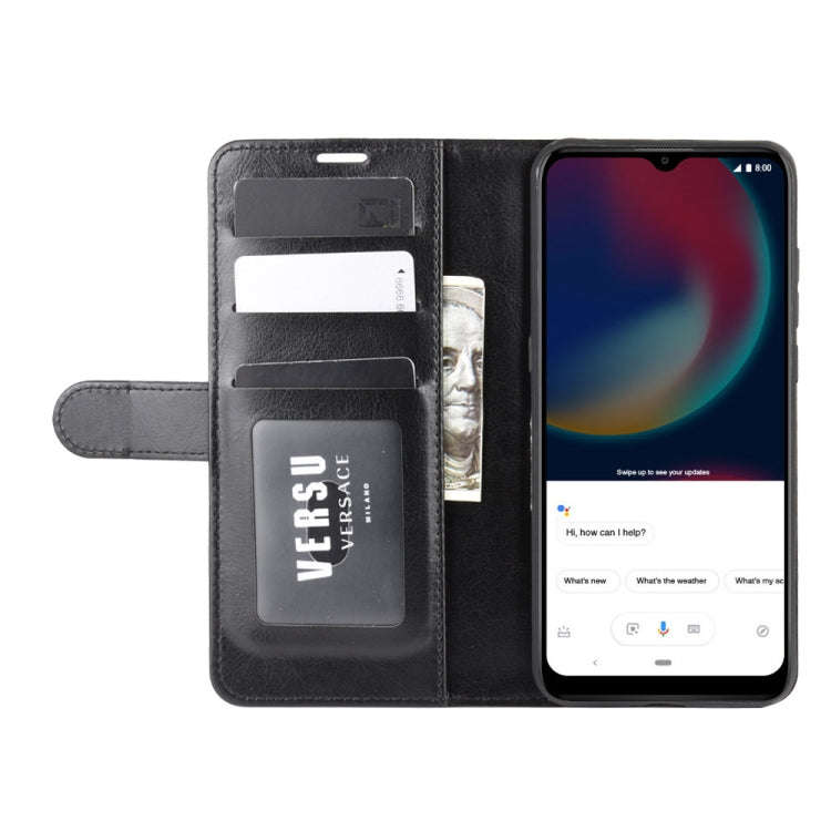 For Wiko view 4/ 4 lite R64 Texture Single Horizontal Flip Protective Case with Holder & Card Slo...