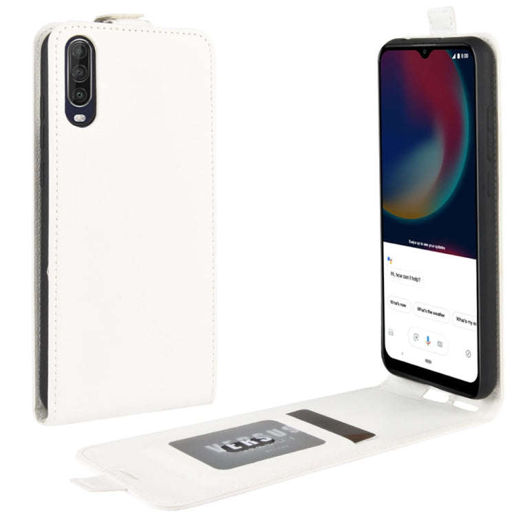 For Wiko view 4/ 4 lite R64 Texture Single Vertical Flip Leather Protective Case with Card Slots ...