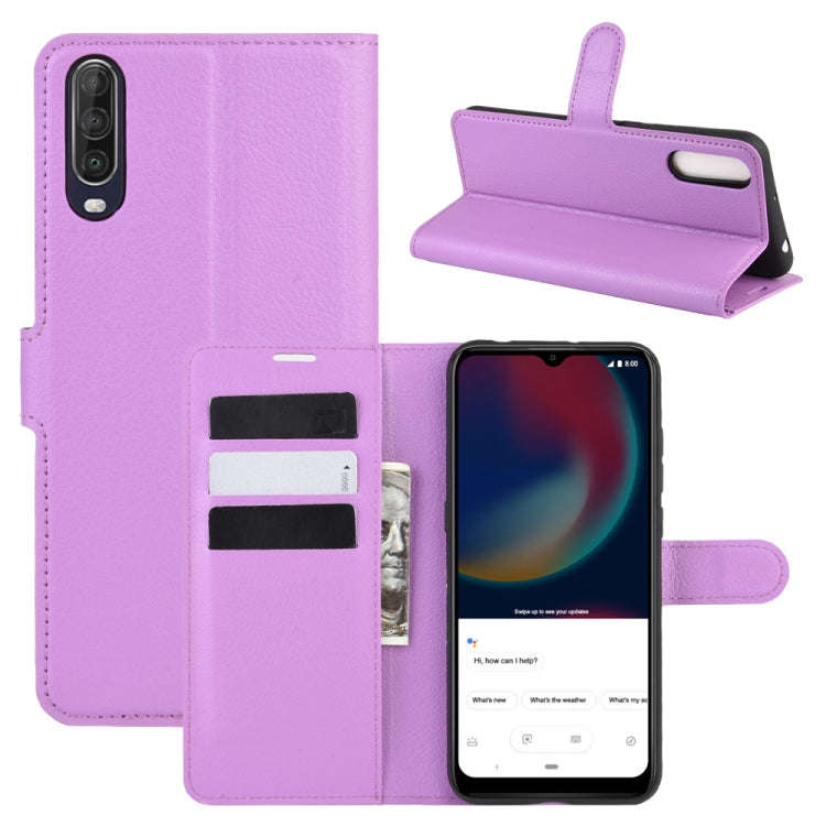 For Wiko view 4/ 4 lite Litchi Texture Horizontal Flip Protective Case with Holder & Card Slots &...