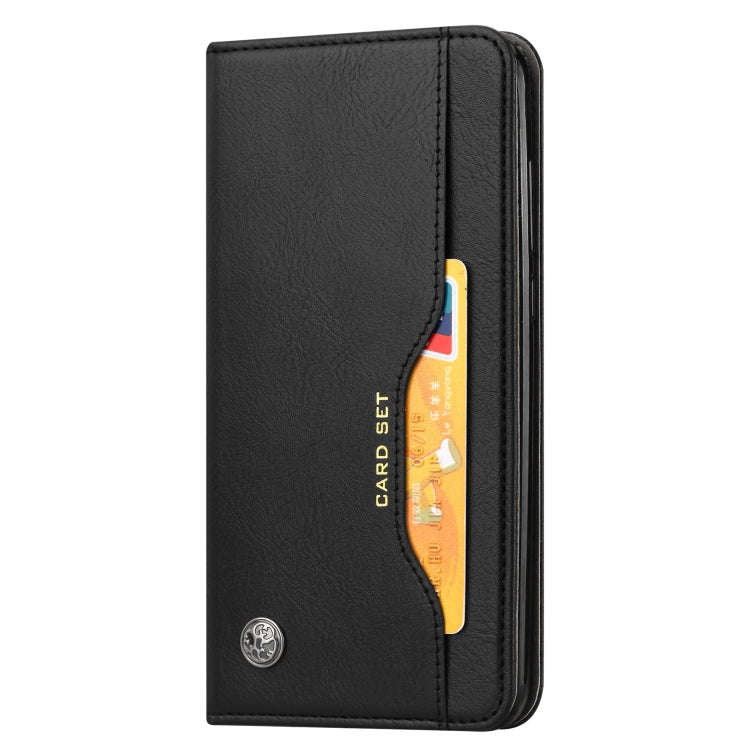 Knead Skin Texture Horizontal Flip Leather Case for OnePlus 6T, with Photo Frame & Holder & Card ...