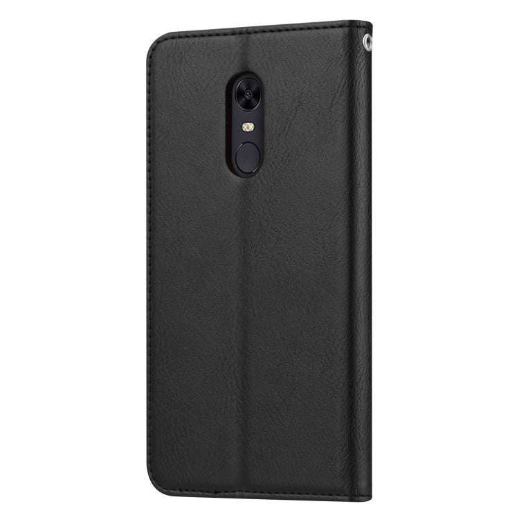 Knead Skin Texture Horizontal Flip Leather Case for OnePlus 6T, with Photo Frame & Holder & Card ...