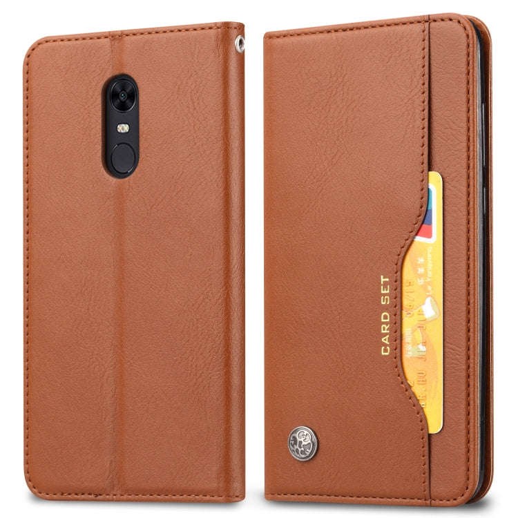 Knead Skin Texture Horizontal Flip Leather Case for OnePlus 6T, with Photo Frame & Holder & Card ...