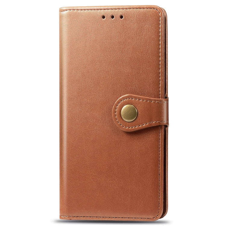 For Nokia 5.3 Retro Solid Color Leather Buckle Phone Case with Lanyard & Photo Frame & Card Slot ...