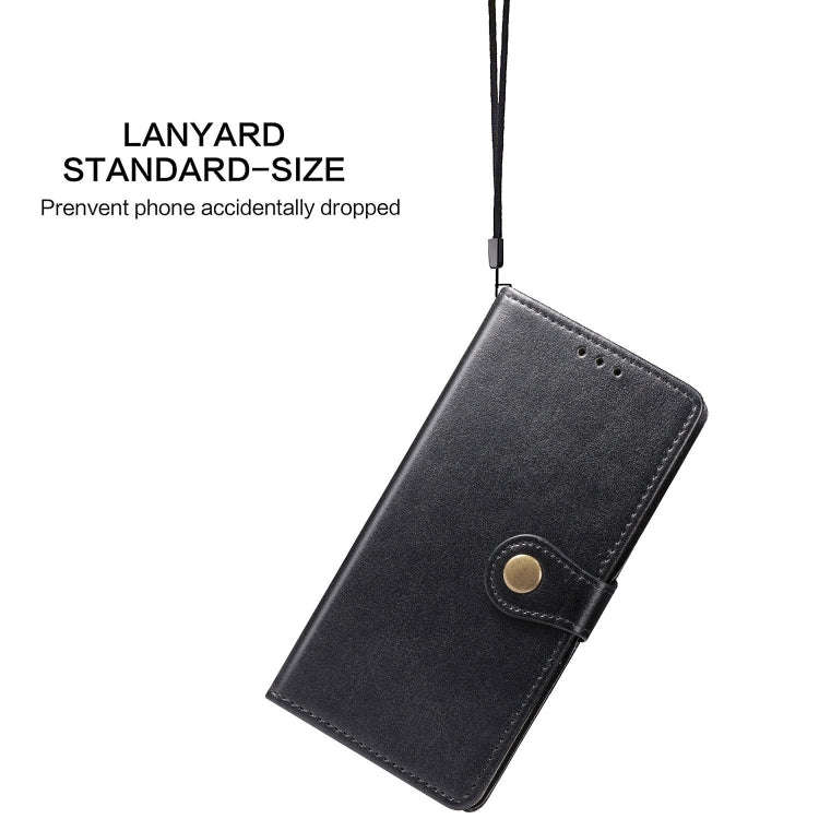 For Nokia 5.3 Retro Solid Color Leather Buckle Phone Case with Lanyard & Photo Frame & Card Slot ...