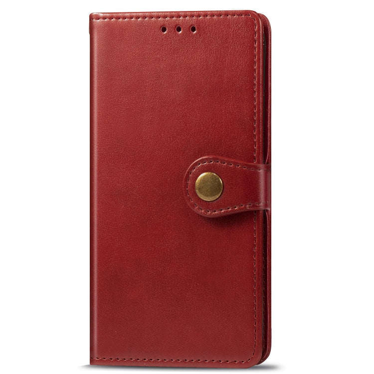 For Nokia 5.3 Retro Solid Color Leather Buckle Phone Case with Lanyard & Photo Frame & Card Slot ...