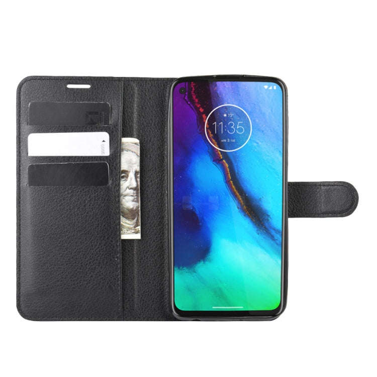 For Motorola Moto G Stylus Litchi Texture Horizontal Flip Protective Case with Holder & Card Slot...
