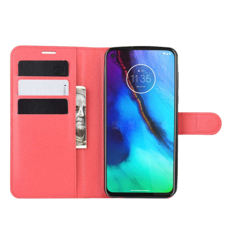 For Motorola Moto G Stylus Litchi Texture Horizontal Flip Protective Case with Holder & Card Slot...