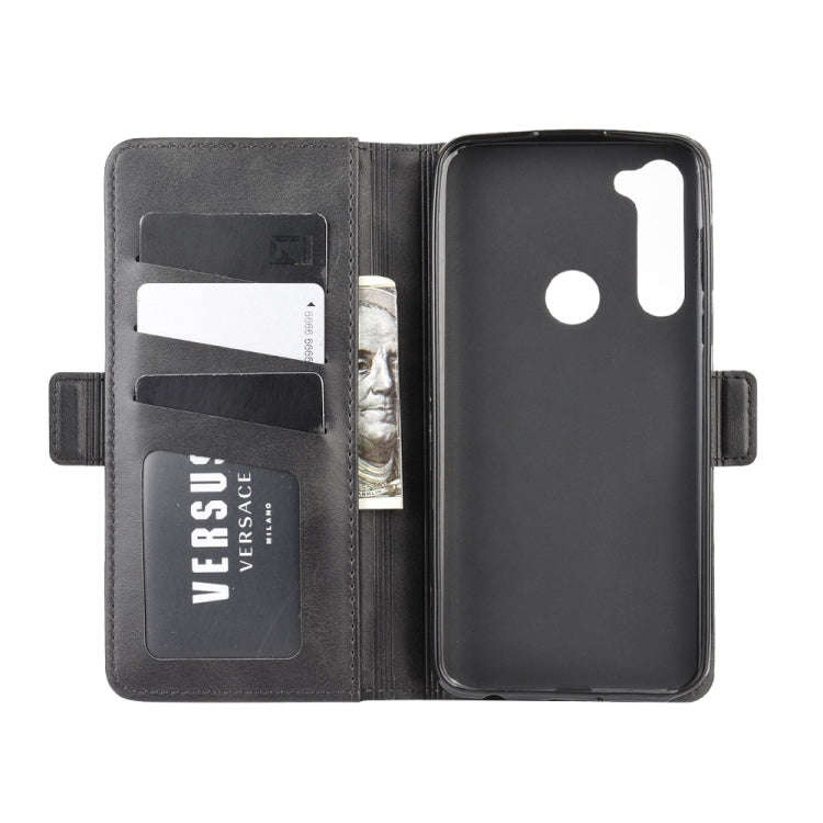 For Motorola Moto G Stylus Dual-side Magnetic Buckle Horizontal Flip Leather Case with Holder & C...