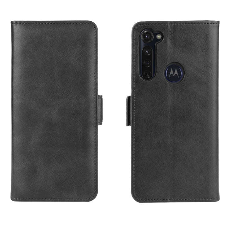For Motorola Moto G Stylus Dual-side Magnetic Buckle Horizontal Flip Leather Case with Holder & C...