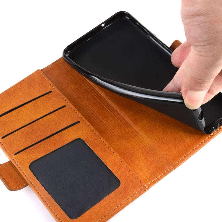 For Motorola Moto G Stylus Dual-side Magnetic Buckle Horizontal Flip Leather Case with Holder & C...