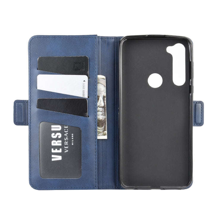 For Motorola Moto G Stylus Dual-side Magnetic Buckle Horizontal Flip Leather Case with Holder & C...
