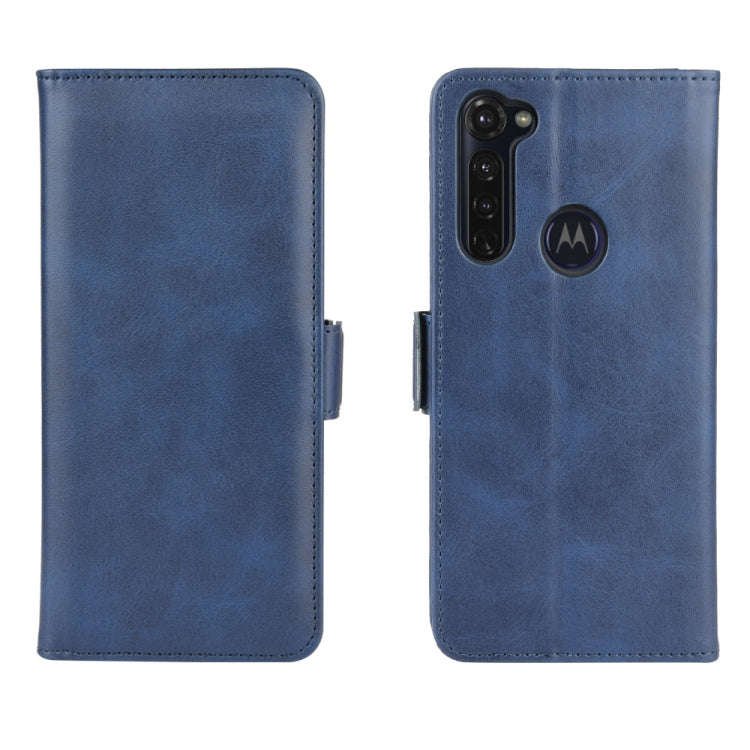 For Motorola Moto G Stylus Dual-side Magnetic Buckle Horizontal Flip Leather Case with Holder & C...