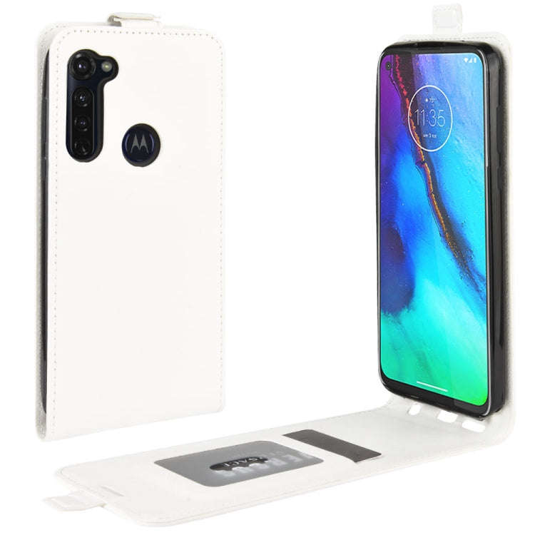For Motorola Moto G Stylus R64 Texture Single Vertical Flip Leather Protective Case with Card Slo...