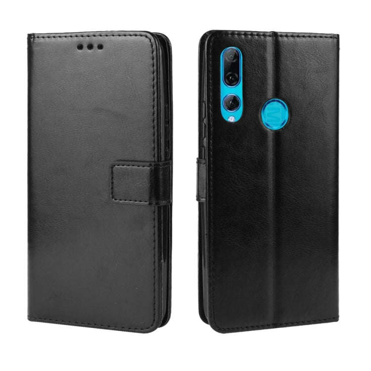 Retro Crazy Horse Texture Horizontal Flip Leather Case for Huawei Y9 Prime (2019), with Holder & ...