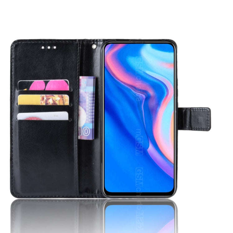 Retro Crazy Horse Texture Horizontal Flip Leather Case for Huawei Y9 Prime (2019), with Holder & ...