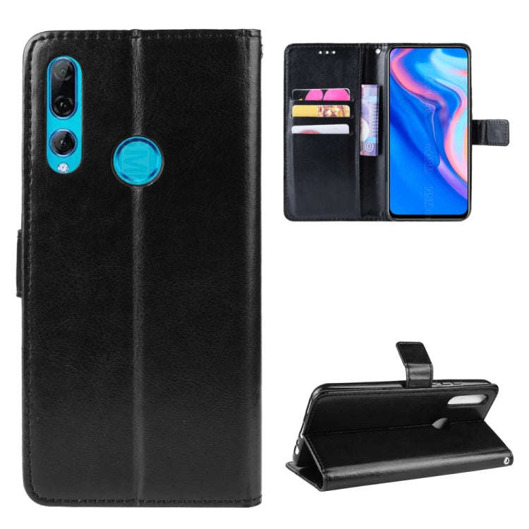 Retro Crazy Horse Texture Horizontal Flip Leather Case for Huawei Y9 Prime (2019), with Holder & ...