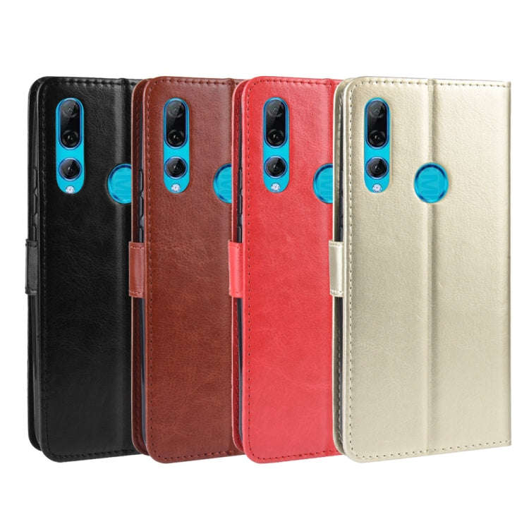 Retro Crazy Horse Texture Horizontal Flip Leather Case for Huawei Y9 Prime (2019), with Holder & ...