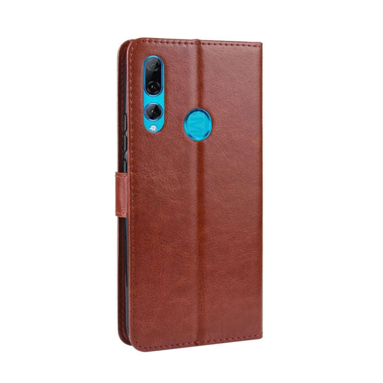 Retro Crazy Horse Texture Horizontal Flip Leather Case for Huawei Y9 Prime (2019), with Holder & ...