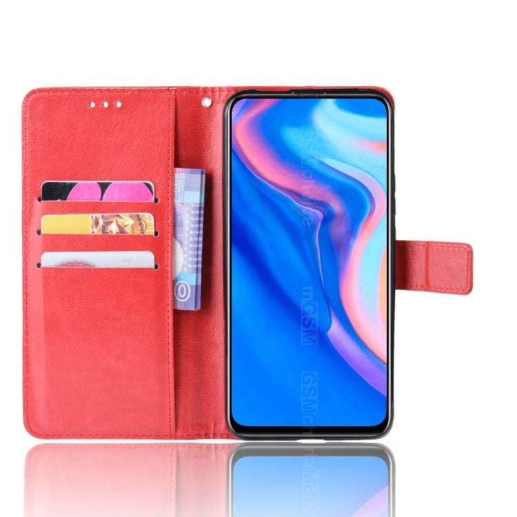 Retro Crazy Horse Texture Horizontal Flip Leather Case for Huawei Y9 Prime (2019), with Holder & ...