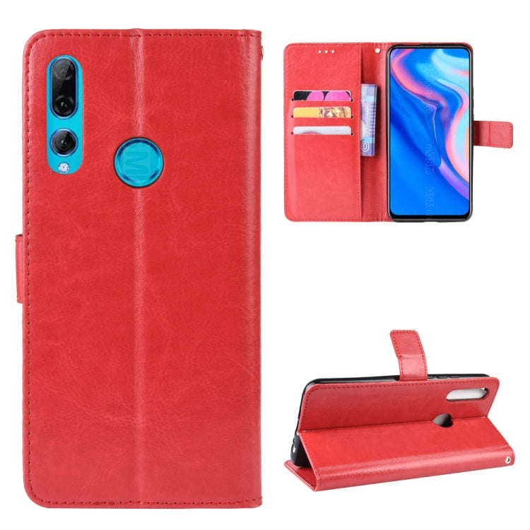 Retro Crazy Horse Texture Horizontal Flip Leather Case for Huawei Y9 Prime (2019), with Holder & ...