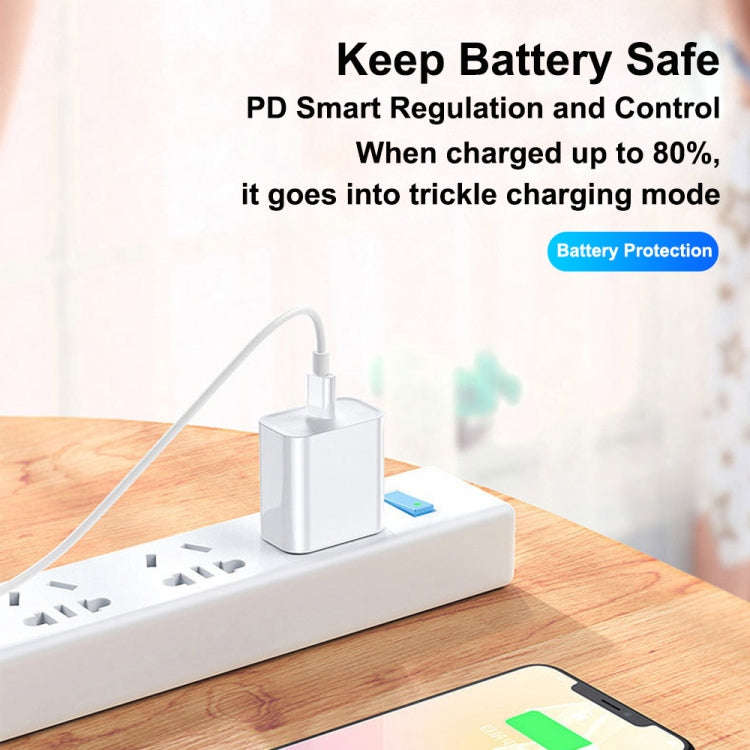 XJ-58 PD 18W USB-C / Type-C to 8 Pin Flash Charging Data Cable, Cable Length: 2m