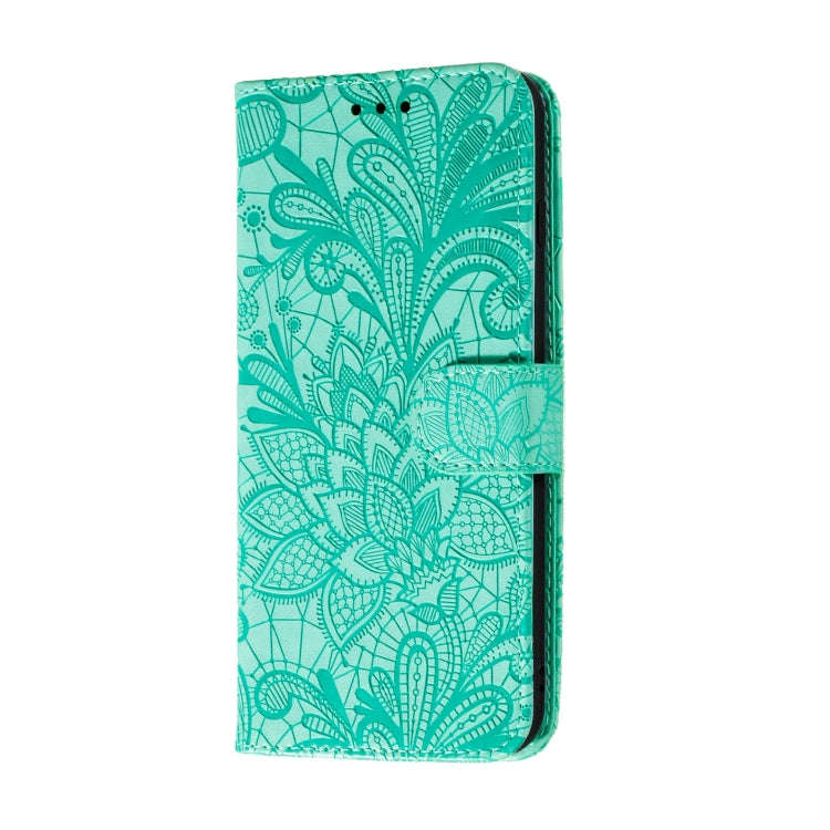 For Huawei Y5P / Honor 9S Lace Flower Embossing Pattern Horizontal Flip Leather Case , with Holde...