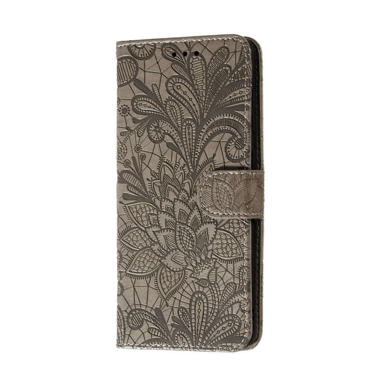 For Huawei Y5P / Honor 9S Lace Flower Embossing Pattern Horizontal Flip Leather Case , with Holde...