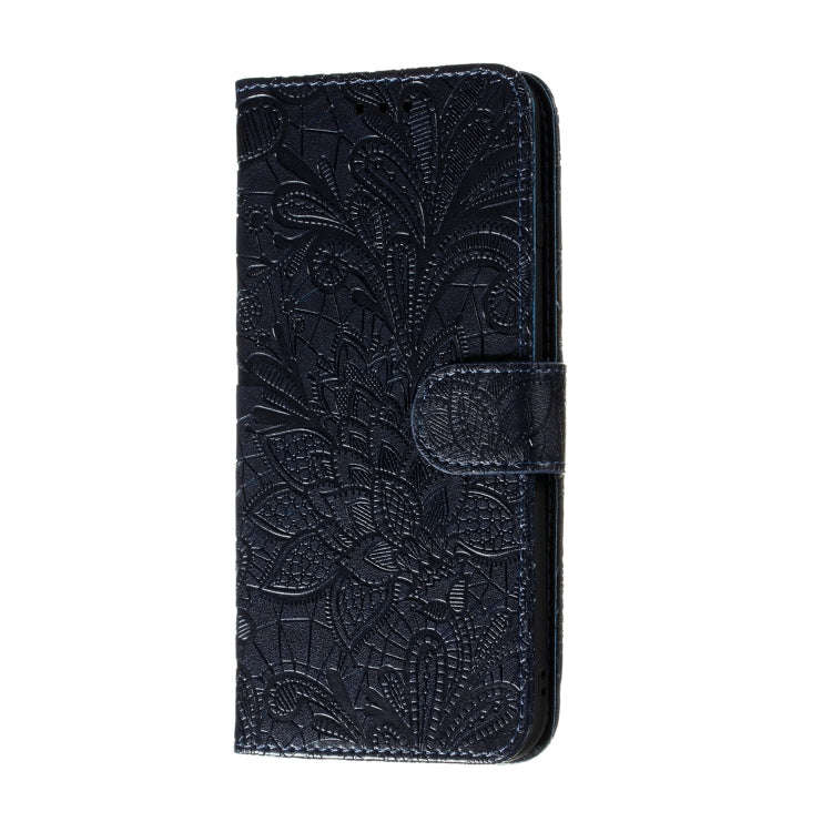 For Huawei Honor X10 Lace Flower Embossing Pattern Horizontal Flip Leather Case , with Holder & C...