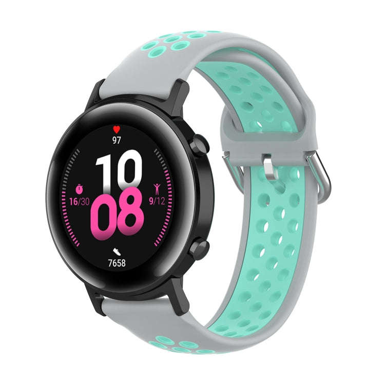 22mm For Huawei Watch GT2e/GT/GT2 46MM Fashion Inner Buckle Silicone Watch Band(Grey duck)