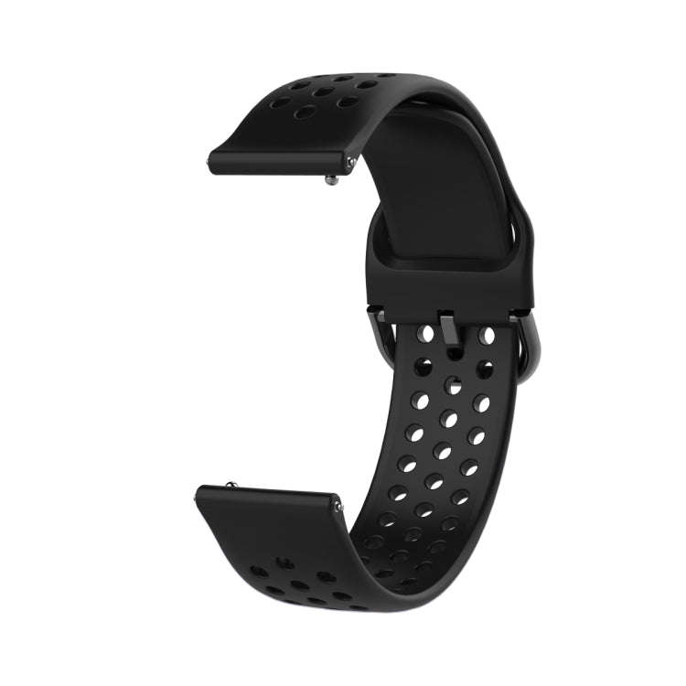 22mm For Huawei watch GT2e/GT/GT2 46MM Inner Buckle Breathable Watch Band(Black)