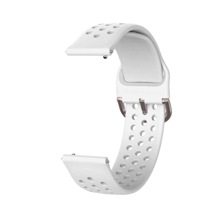 22mm For Huawei watch GT2e/GT/GT2 46MM Inner Buckle Breathable Watch Band(White)