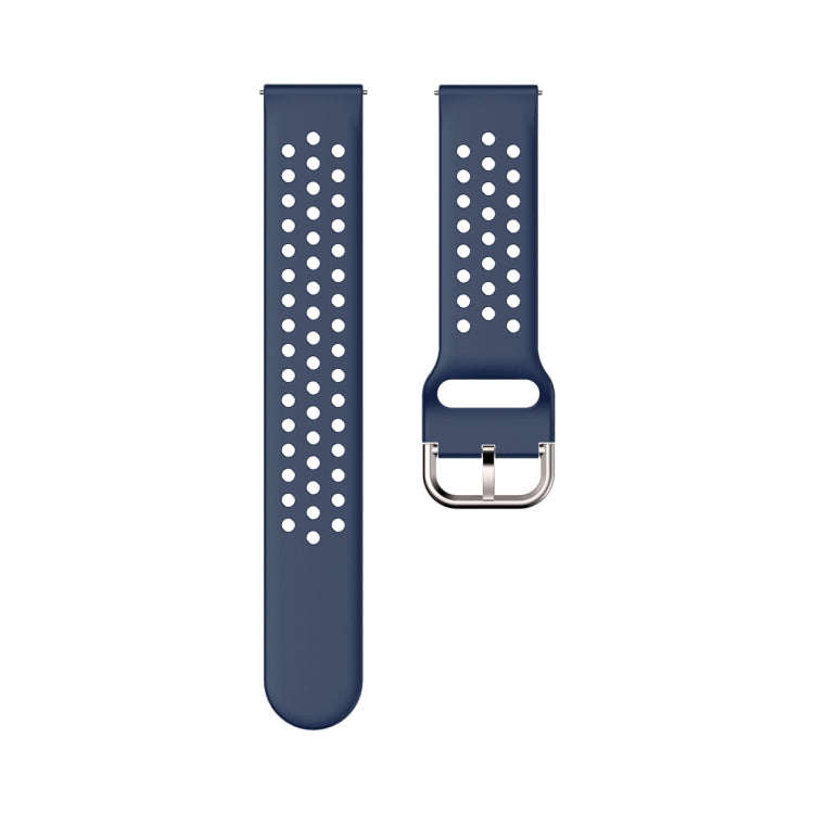 22mm For Huawei watch GT2e/GT/GT2 46MM Inner Buckle Breathable Watch Band(Midnight blue)