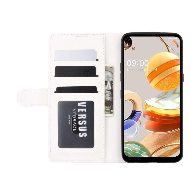 For LG K61 R64 Texture Single Horizontal Flip Protective Case with Holder & Card Slots & Wallet& ...