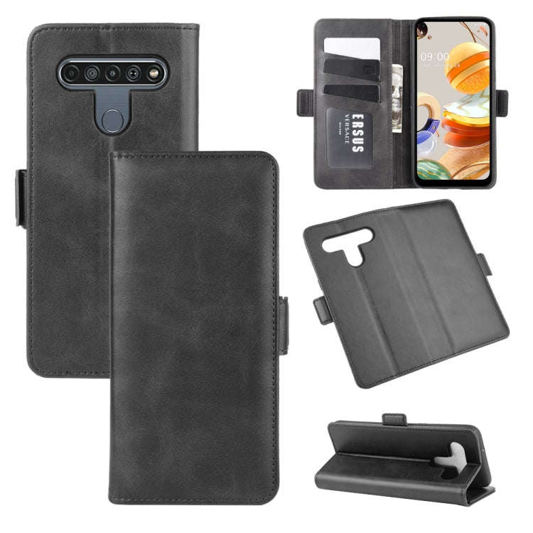 For LG K61 Dual-side Magnetic Buckle Horizontal Flip Leather Case with Holder & Card Slots & Wall...