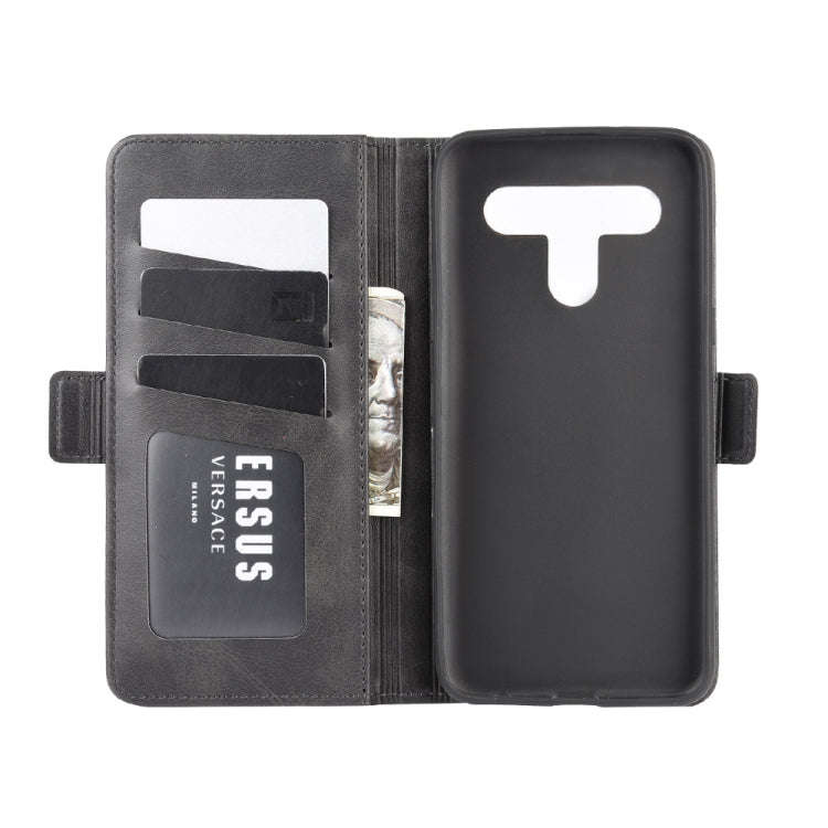 For LG K61 Dual-side Magnetic Buckle Horizontal Flip Leather Case with Holder & Card Slots & Wall...