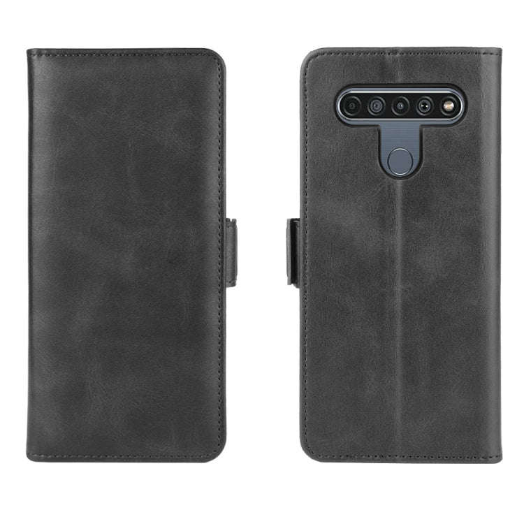 For LG K61 Dual-side Magnetic Buckle Horizontal Flip Leather Case with Holder & Card Slots & Wall...