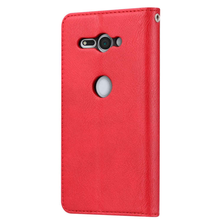 Knead Skin Texture Horizontal Flip Leather Case for Sony Xperia XZ2 Compact, with Photo Frame & H...